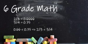 Comparing fractions 6 grade math